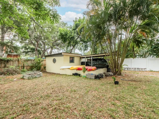 Shed and carport