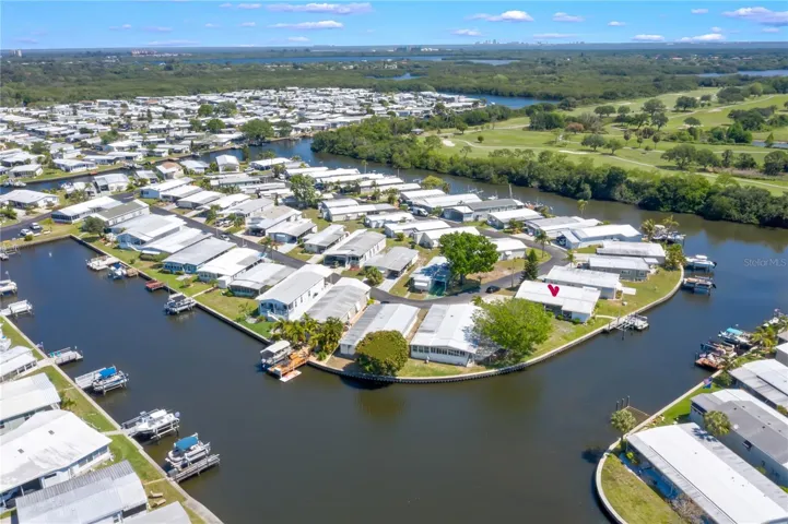 Navigable water to Tampa Bay with no bridges