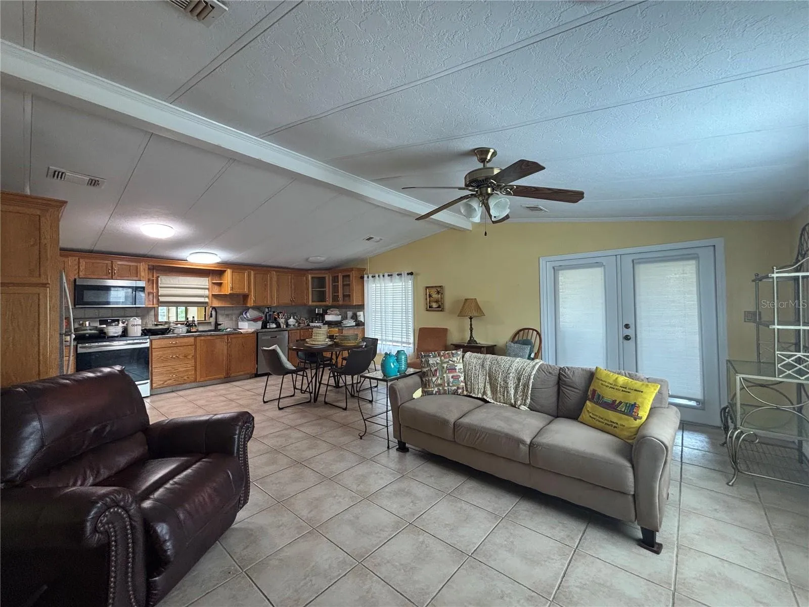 open living room dining area kitchen