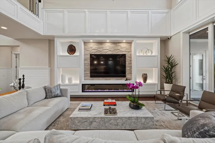 Living Room - Fireplace & built-ins