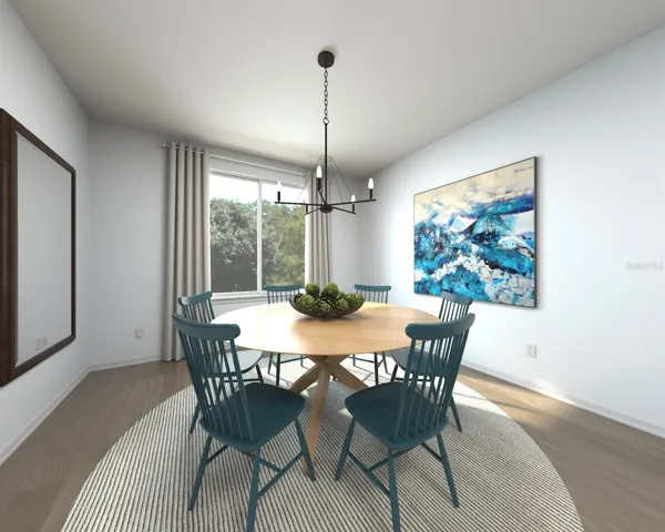 Photo is a virtual rendering representative of the home’s floorplan.