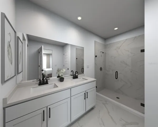 Photo is a virtual rendering representative of the home’s floorplan.