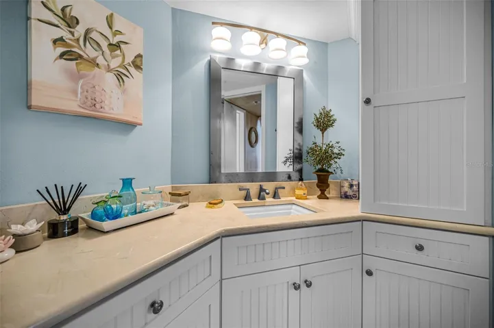 Plenty of counter space in the second bedroom