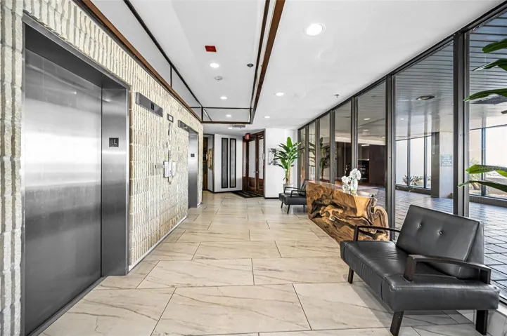 Double Elevators in the Lobby taking you to your residence!