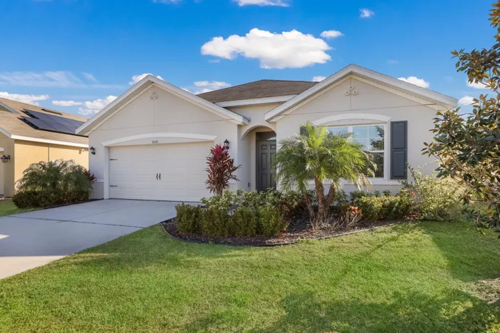 Front, Driveway and 2-car garage