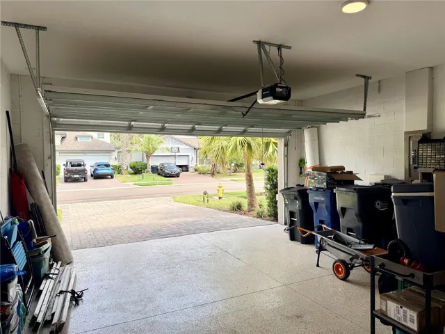 2-Car Garage open