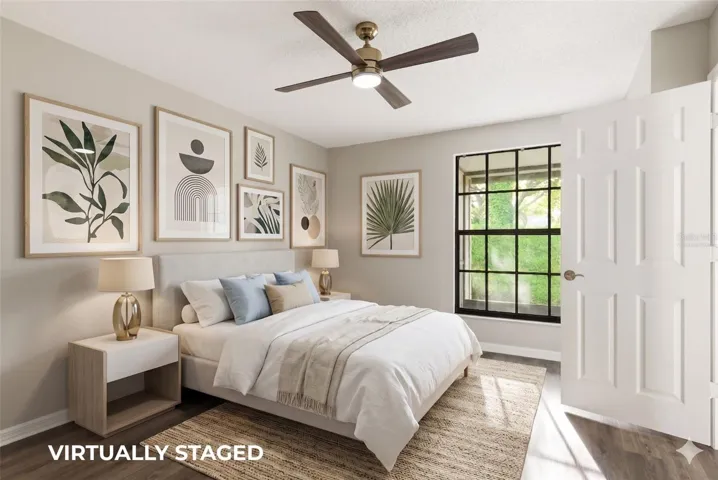 Primary suite- Virtually Staged
