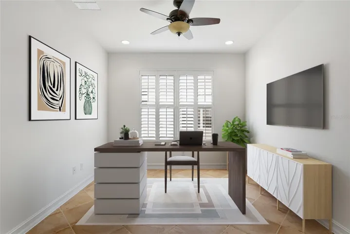 Office/ Den / Study with double doors
