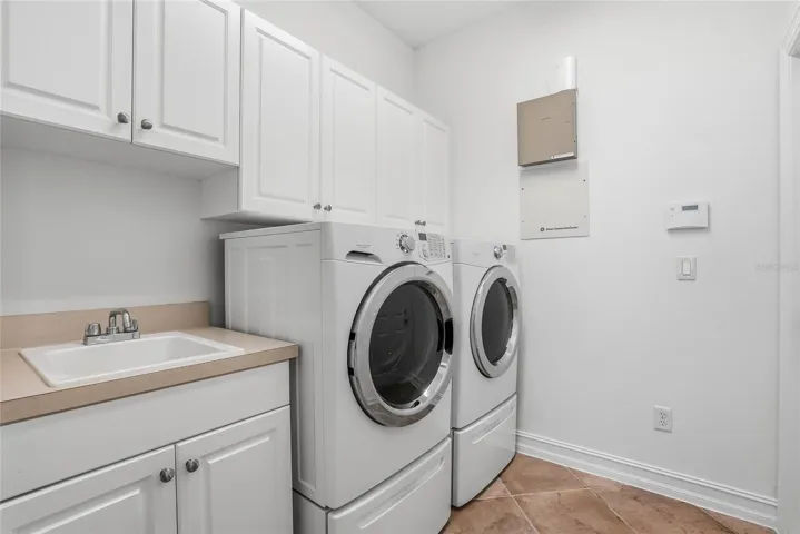Laundry Room - with FULL SIZE W/D with UTILITY SINK