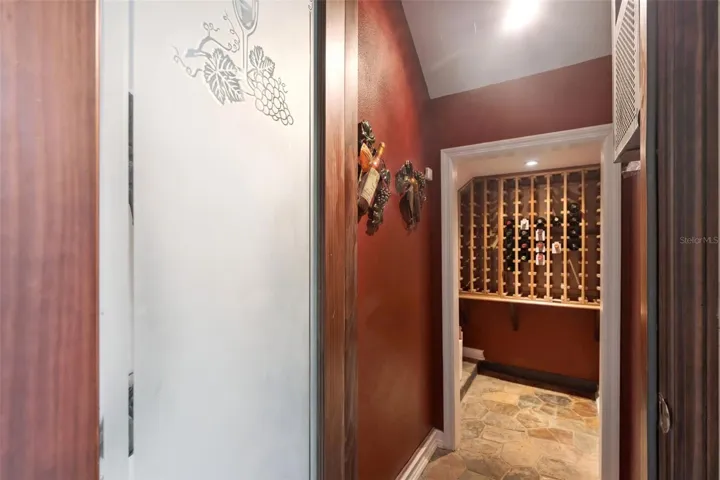 Climate controlled wine cellar