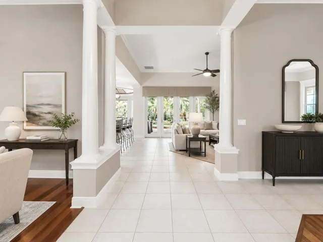 Virtually Staged with alternative furniture and decor