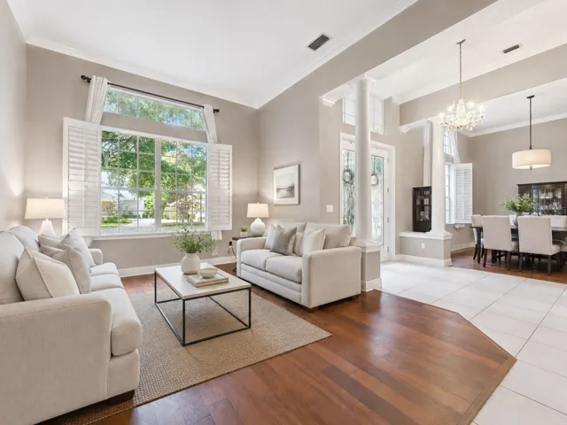 Virtually Staged with alternative furniture and decor