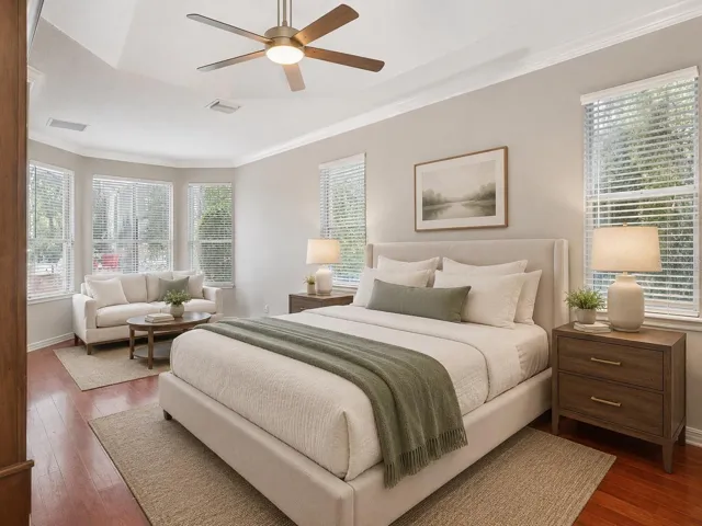 Virtually Staged with alternative furniture and decor