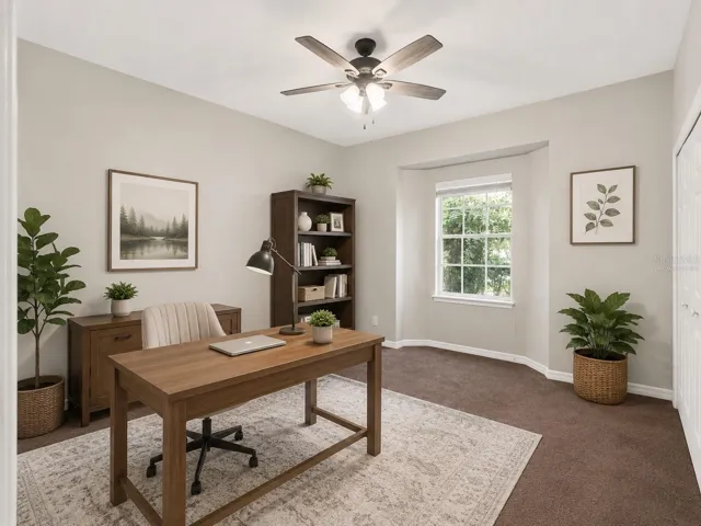 Virtually Staged with alternative furniture and decor