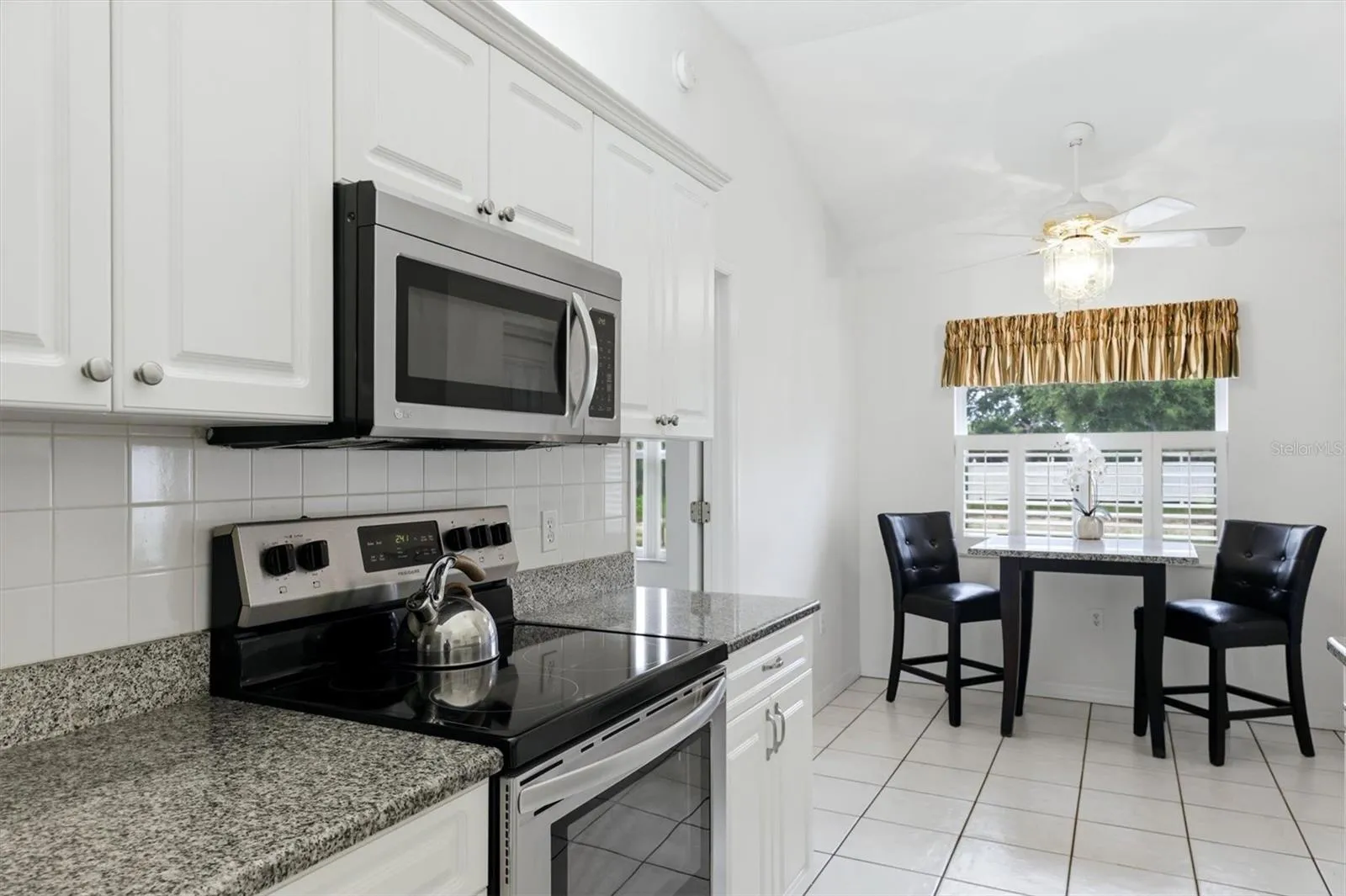 Kitchen with breakfast nook.