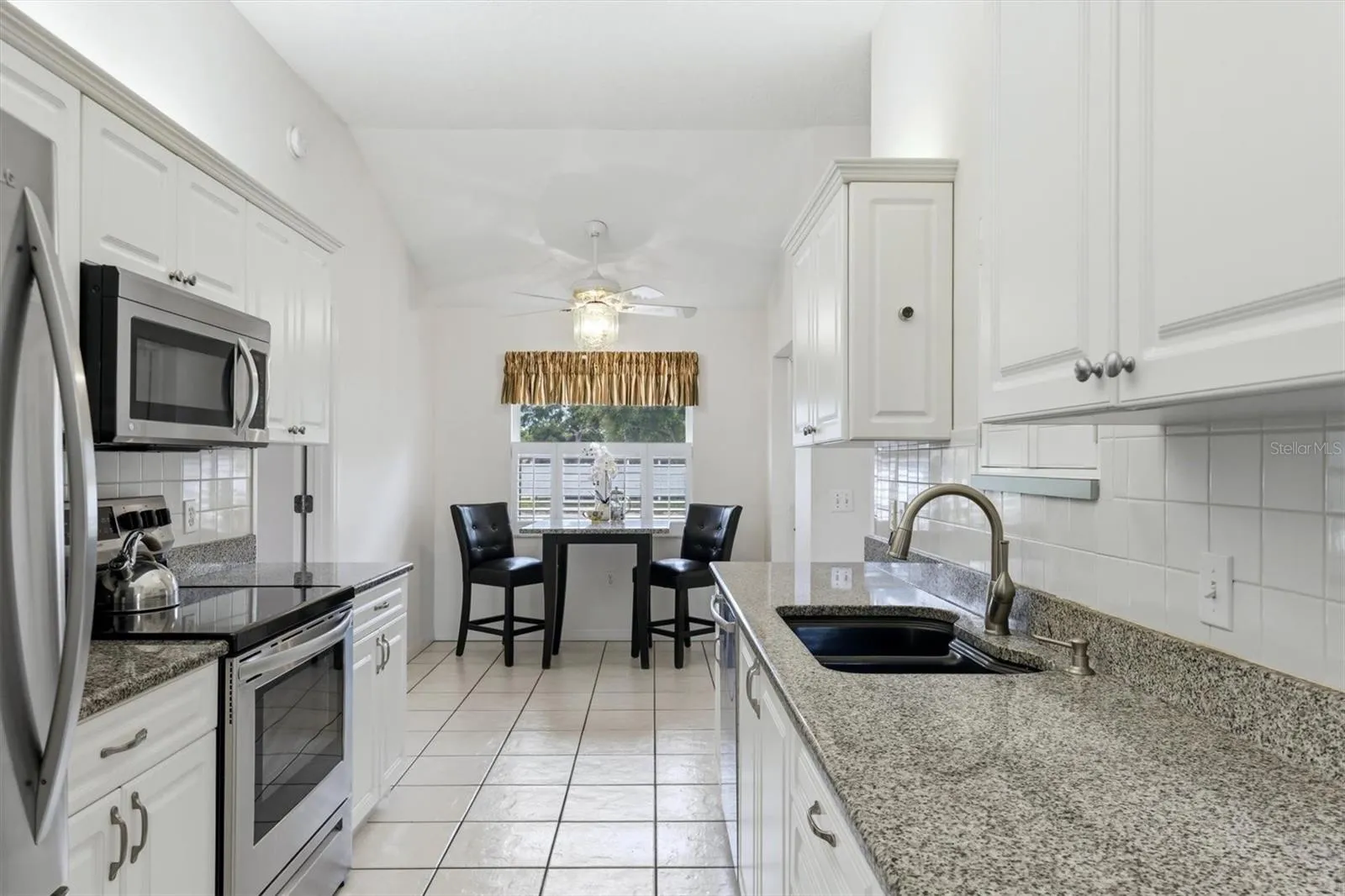 Kitchen with breakfast nook.
