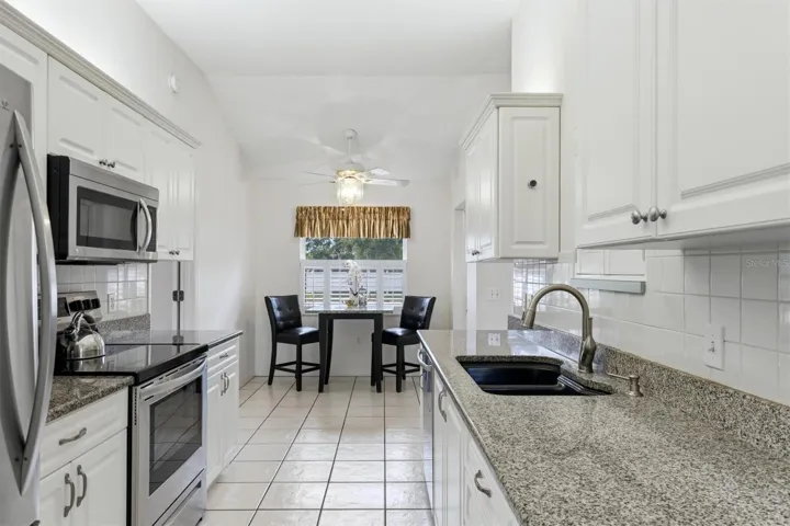 Kitchen with breakfast nook.