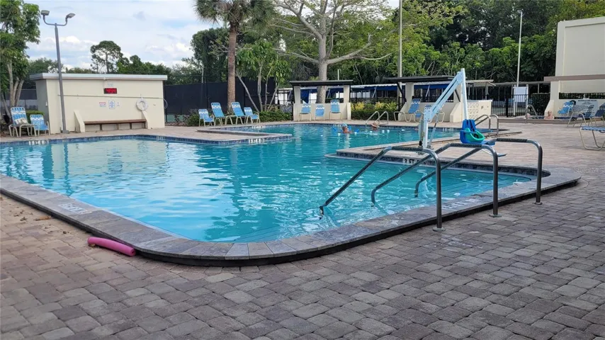 Heated pool at Magnolia clubhouse