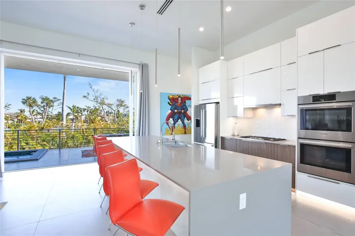 patio off the kitchen
