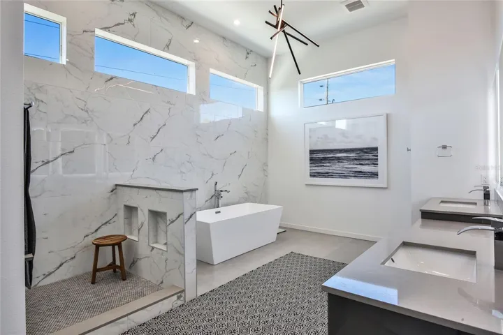 large primary bathroom