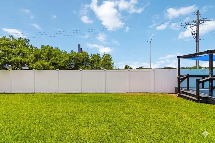 Fully fenced backyard with room to play