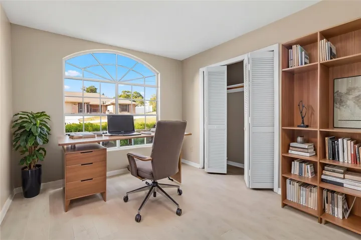 Virtually staged office