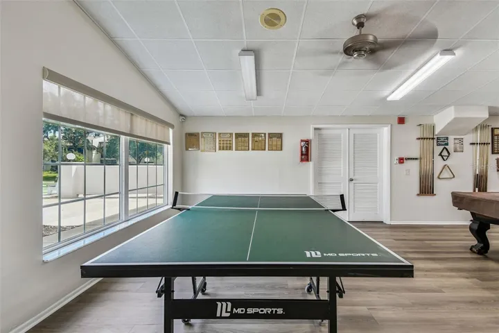 Indoor ping pong and recreation space