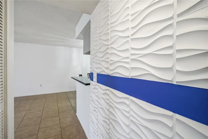 In unit laundry and utility storage area
