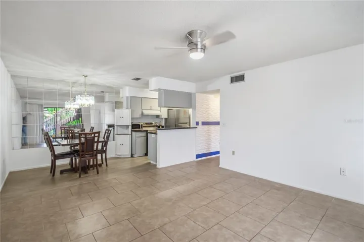 Spacious main living area with flexible layout