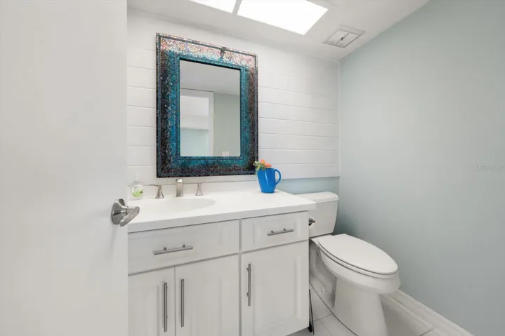 Half bath in kitchen area