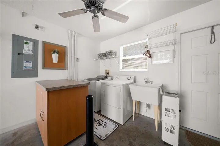 Laundry in Garage
