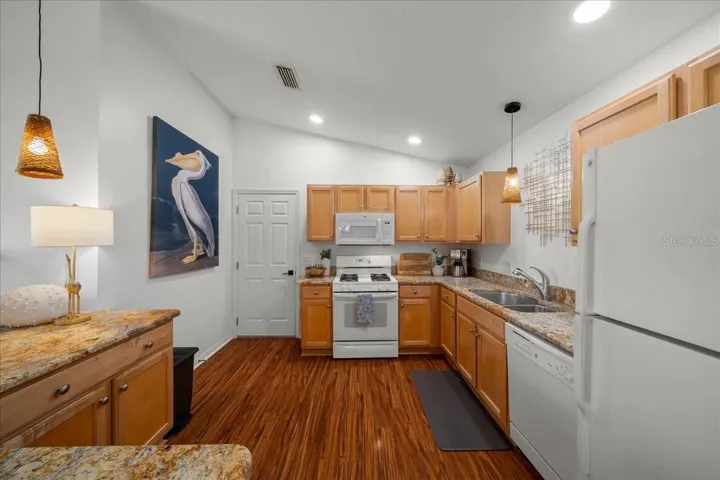 Kitchen Connects to Garage