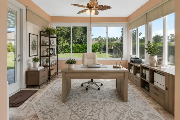 Staged office