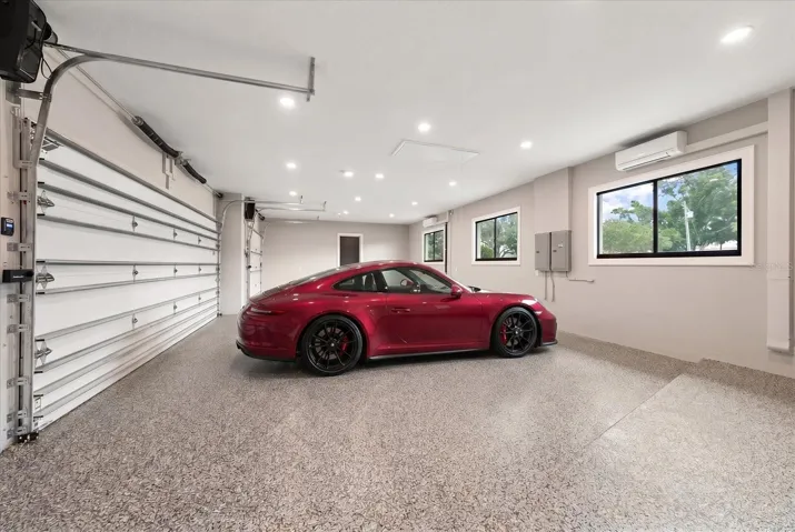 3 car garage with high ceilings