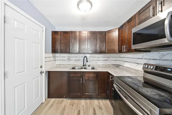 Spacious kitchen with counter space