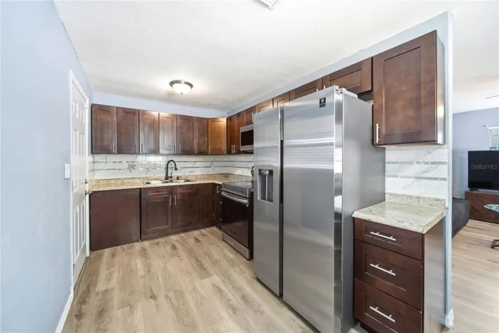 Spacious kitchen with counter space