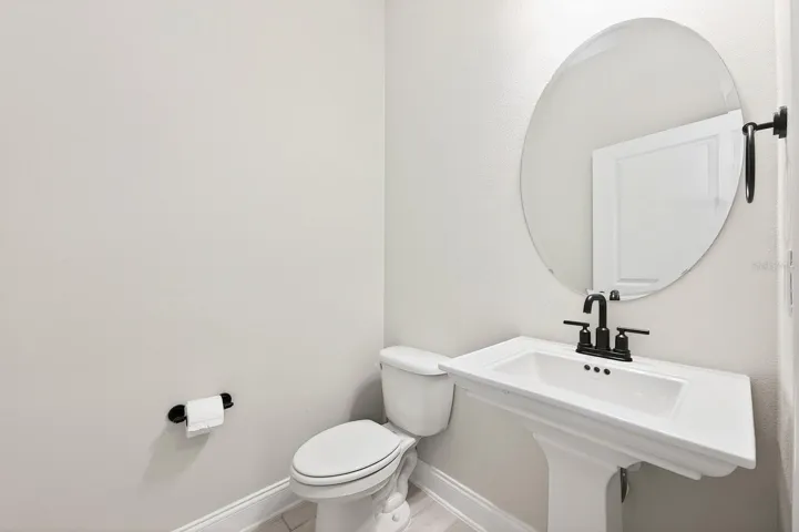 Main floor half bath.