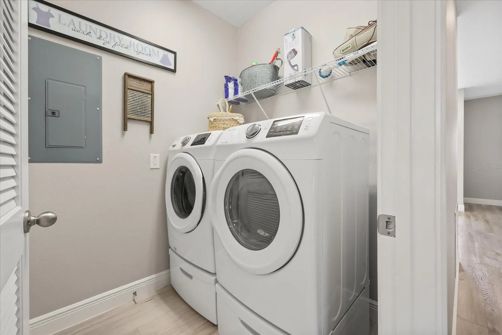 Laundry room is upstairs