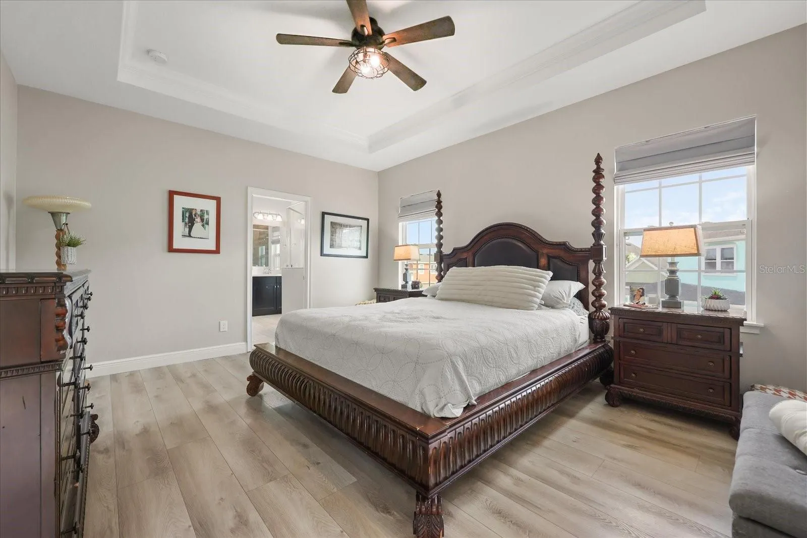 Primary bedroom with King Sized bed