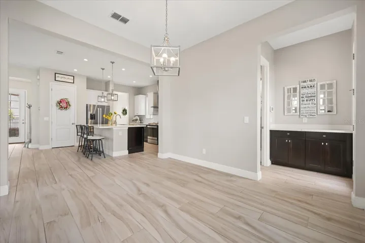 Breakfast nook/informal dining with 