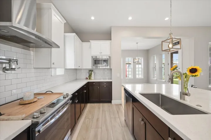 Kitchen with looking towards breakfast nook/informal dining