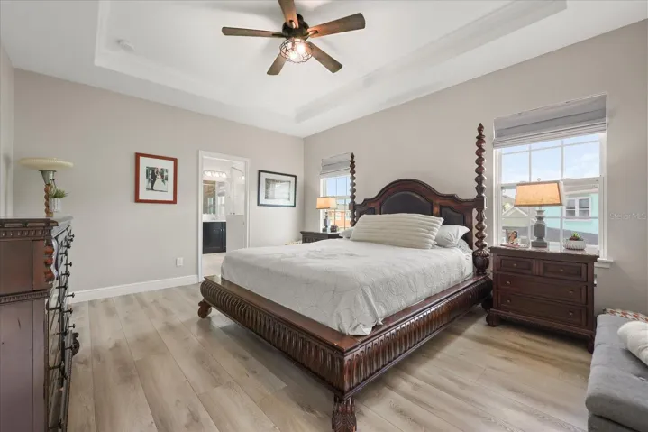 Primary bedroom with King Sized bed