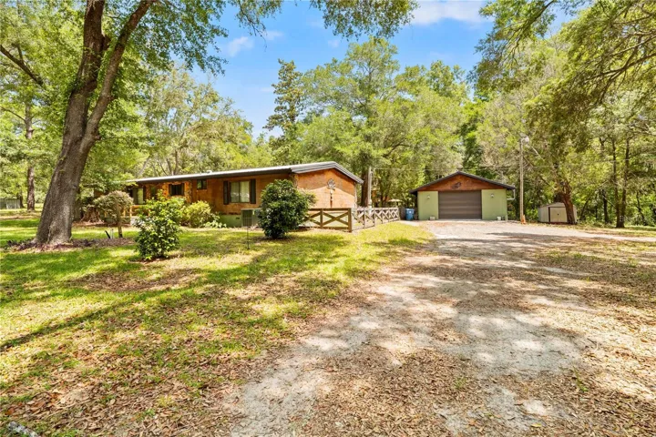 Home with detached garage