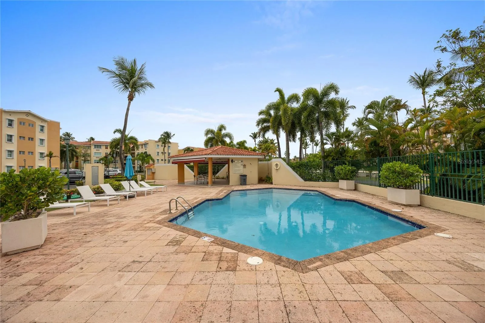 Community pool area. Community pool area.