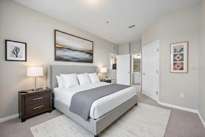 Photo contains virtual staging