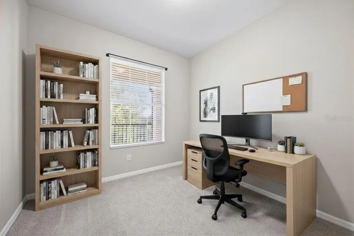 Photo contains virtual staging