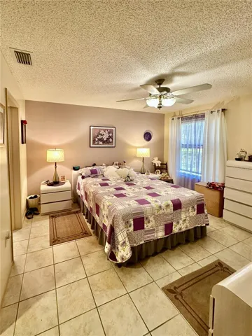 Master bedroom off living room.