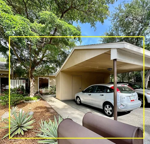 One spot carport but additional spots in front of unit.