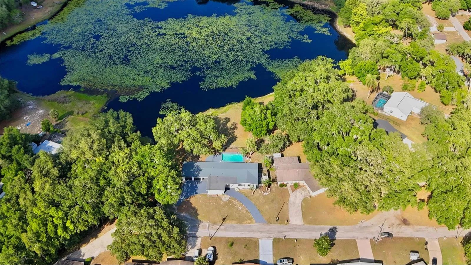 waterfront backyard