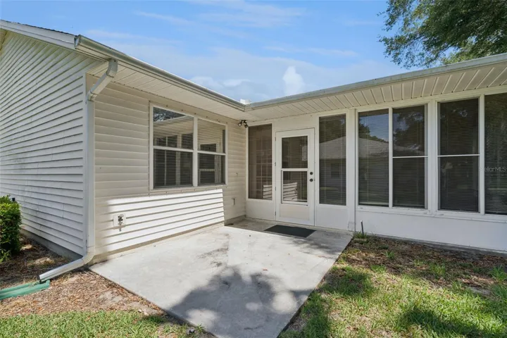 Rear patio